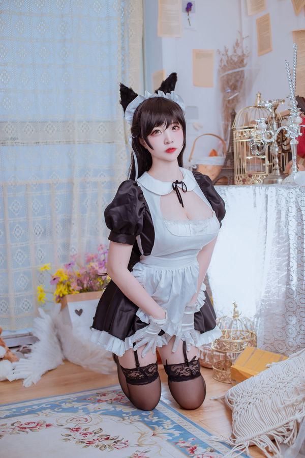 [Photo de cosplay] Coser populaire Nizo Nisa - Blue Atago Maid dépendante de Canine