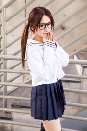 Tajwańska piękność Zhang Qijun JULIE „Girl in Stocking School Uniform”